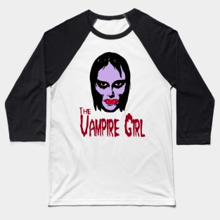 Vampire Girl Mani Yack Baseball T-Shirt